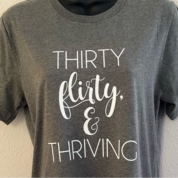 Bella Canvas Tops - 30 Year Old Birthday Tee Shirt Top Women‎ SM Age Gag Gift Cute Gray Lightweight